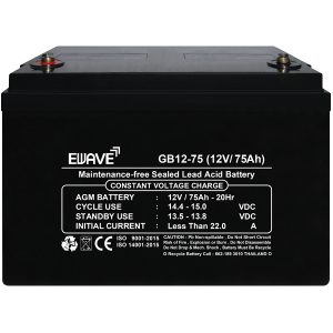GB12-75 II 12V-75Ah l 2140W-5min