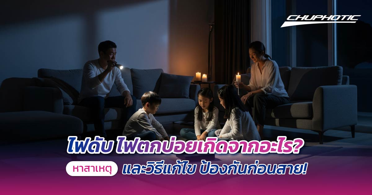 ไฟดับ ไฟตกบ่อยเกิดจากอะไร? หาสาเหตุและวิธีแก้ไข ป้องกันก่อนสาย!
