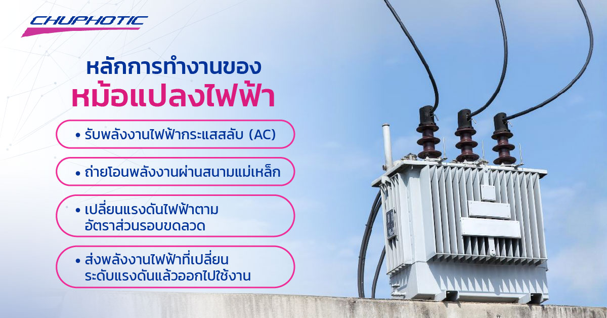 หลักการทำงานของหม้อแปลงไฟฟ้า