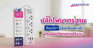 ปลั๊กไฟมาตรฐานคืออะไร? เลือกซื้ออย่างไรให้ปลอดภัยทุกการใช้งาน